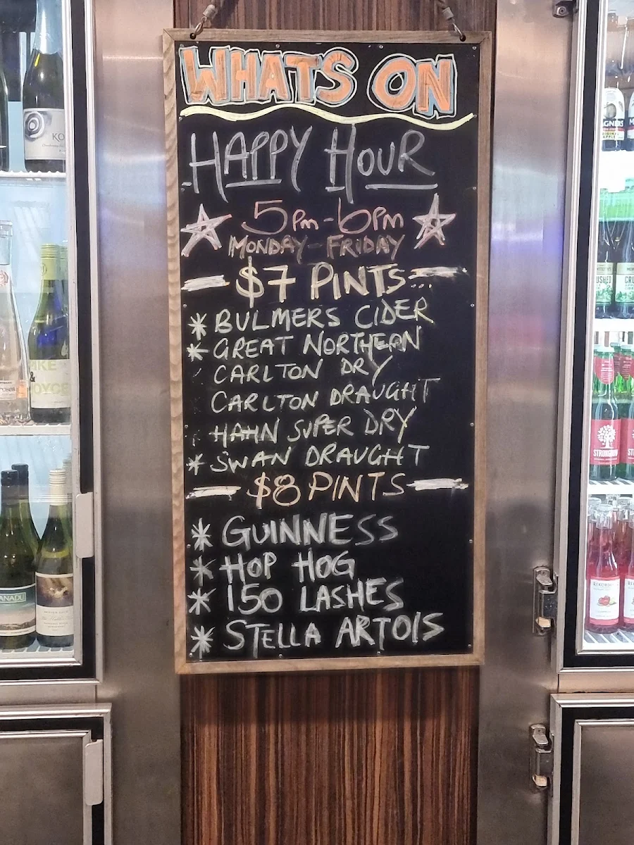 Menu, The Herdy Sports Bar