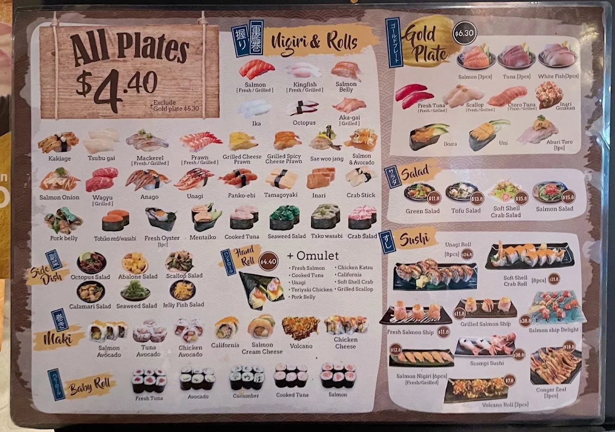 Menu, Fugetsu