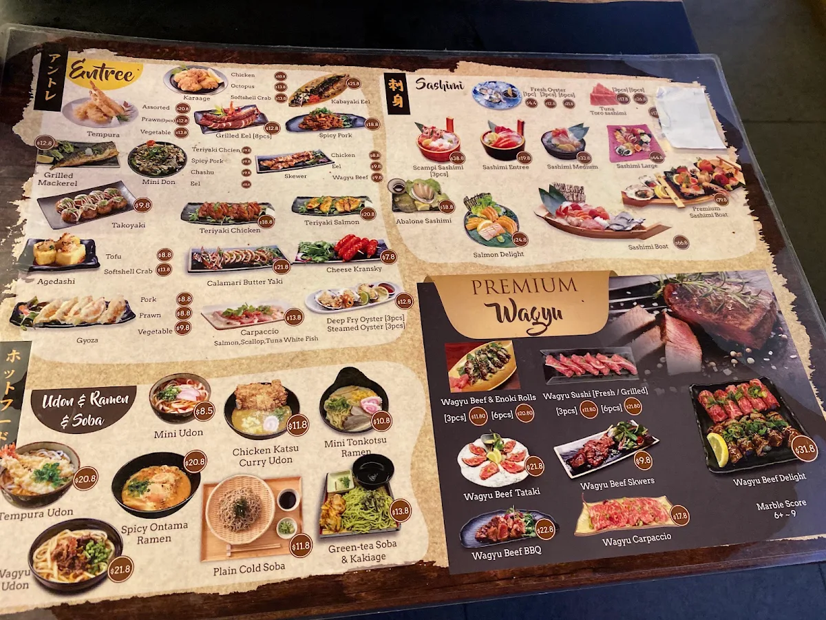 Menu, Fugetsu