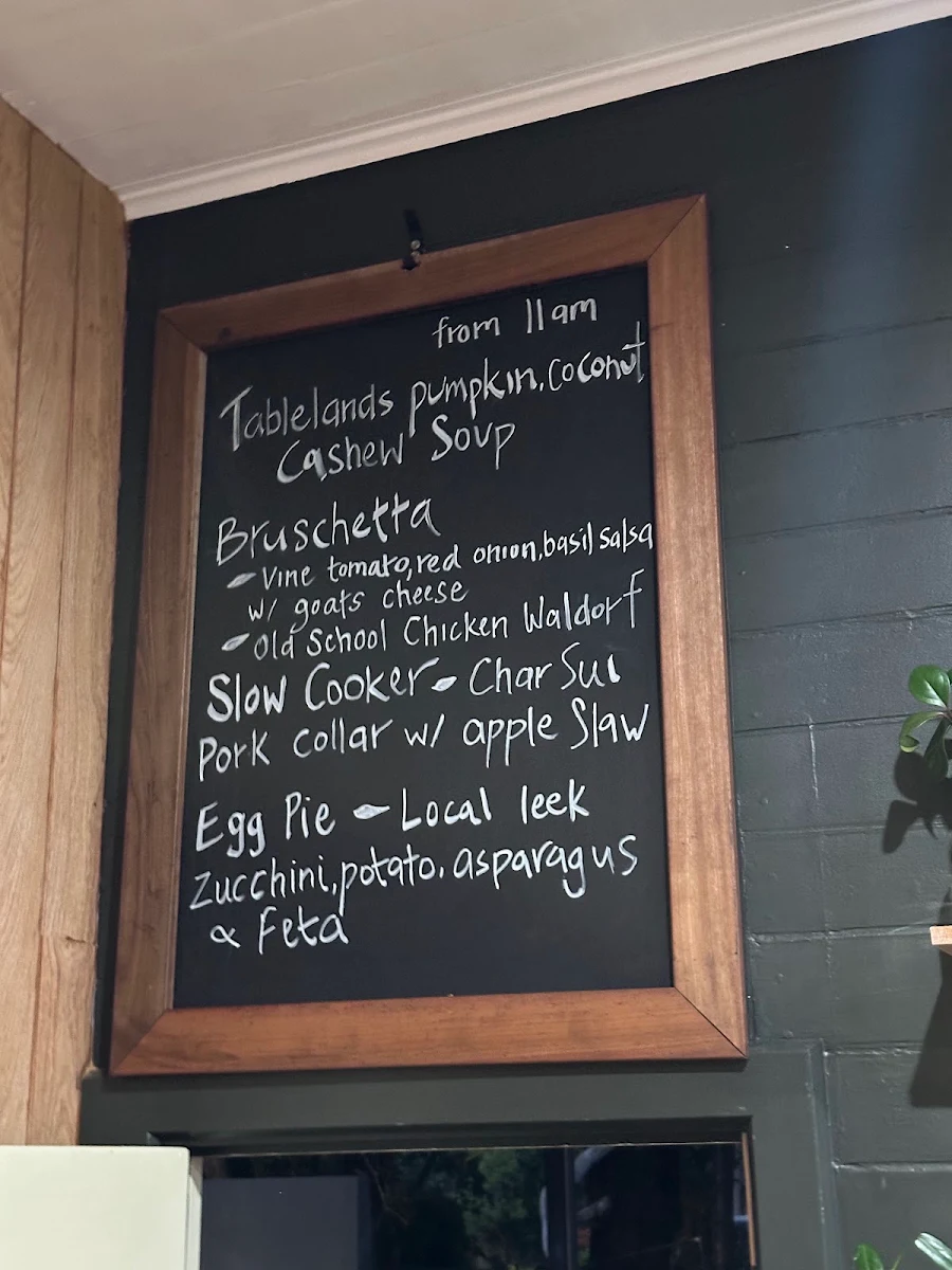 Menu, Mr Belson