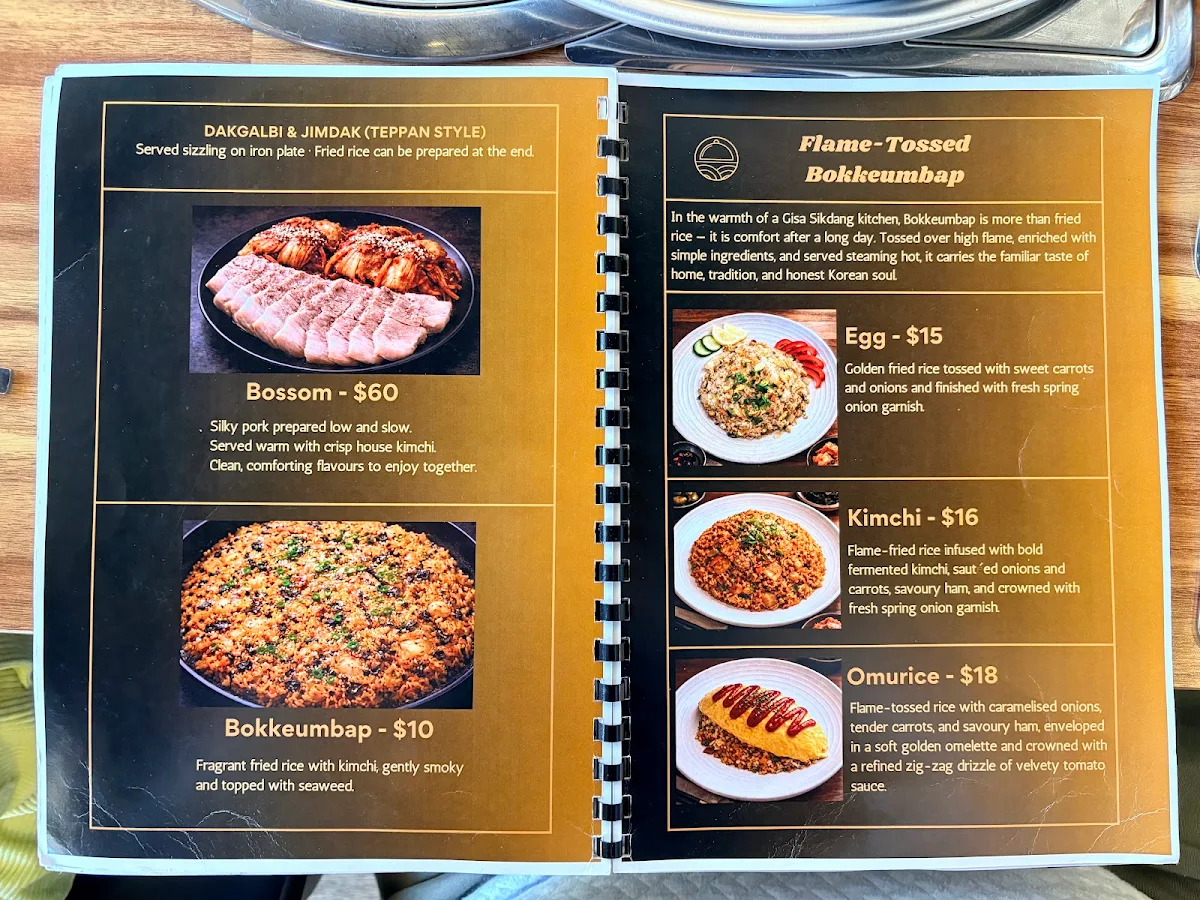 Menu, Gisa Sikdang
