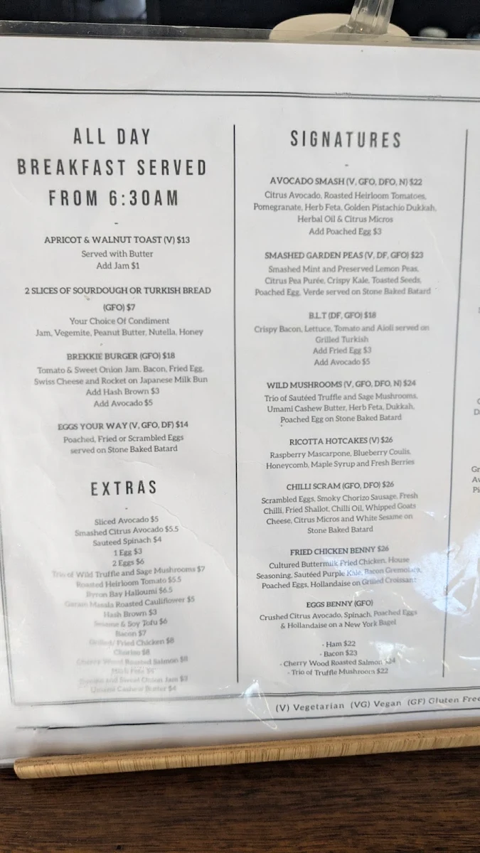 Menu, Alkemist