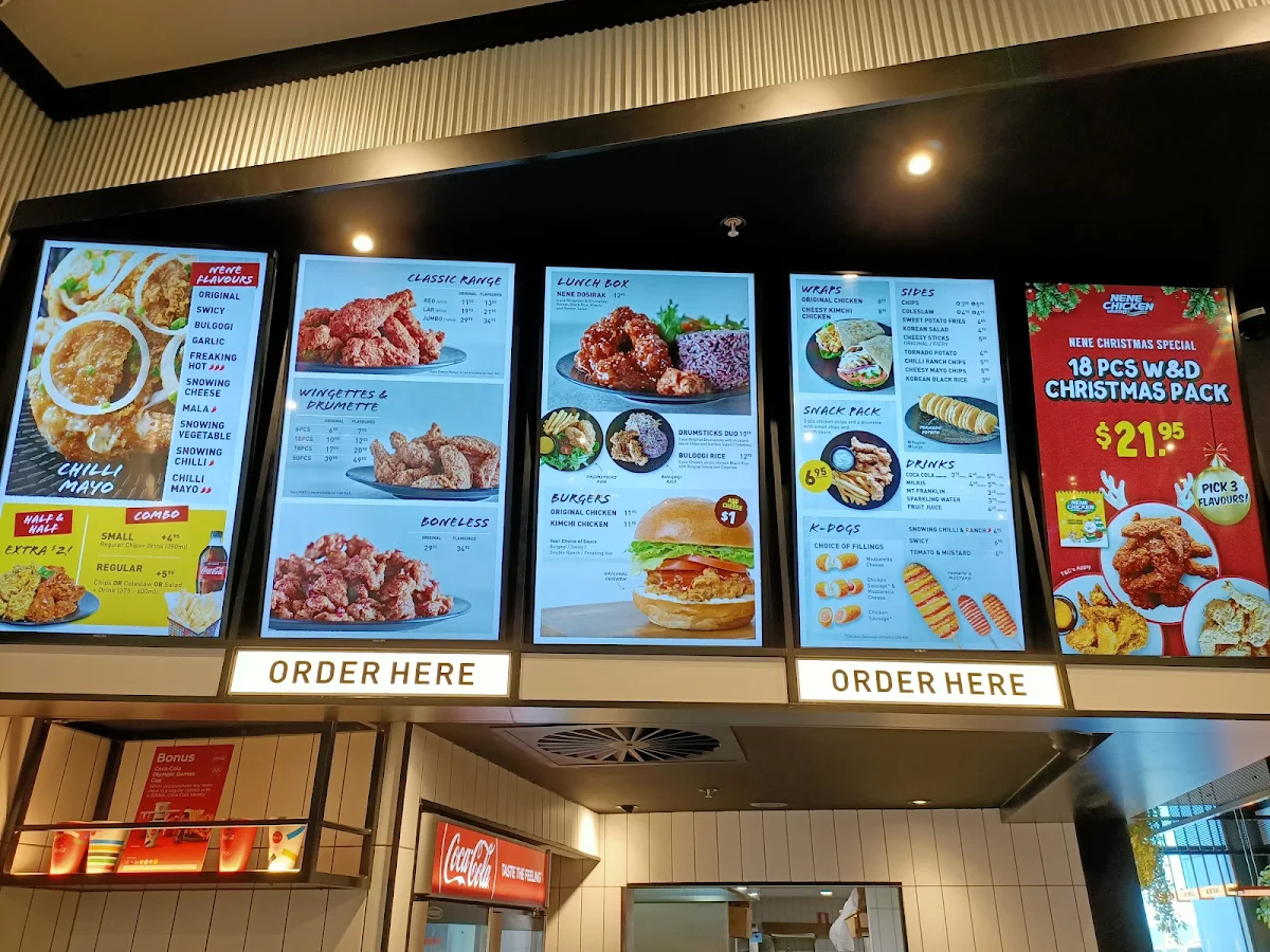 Menu, NeNe Chicken M-City