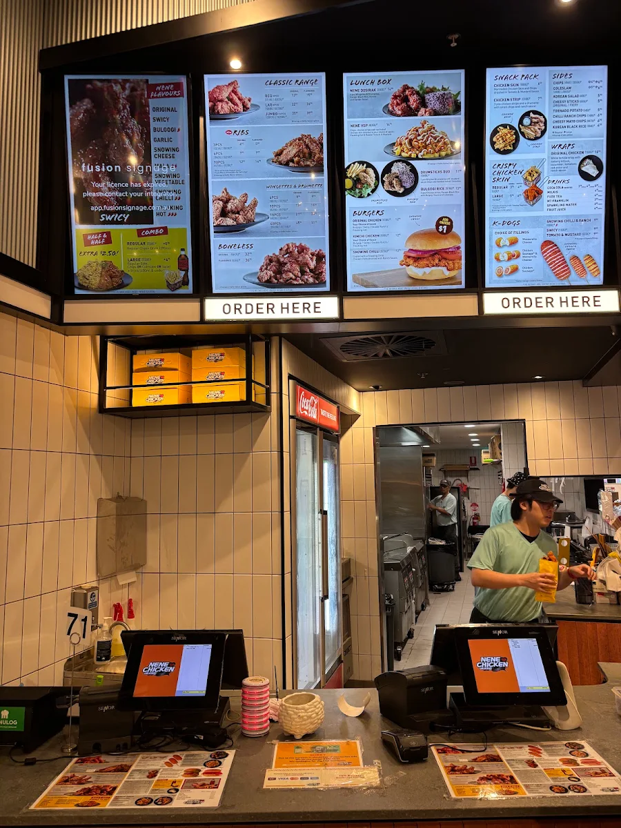 Menu, NeNe Chicken M-City
