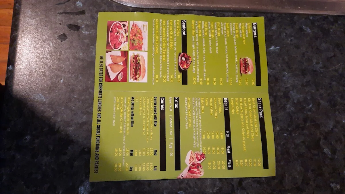 Menu, Addil Indian & Kebab Restaurant
