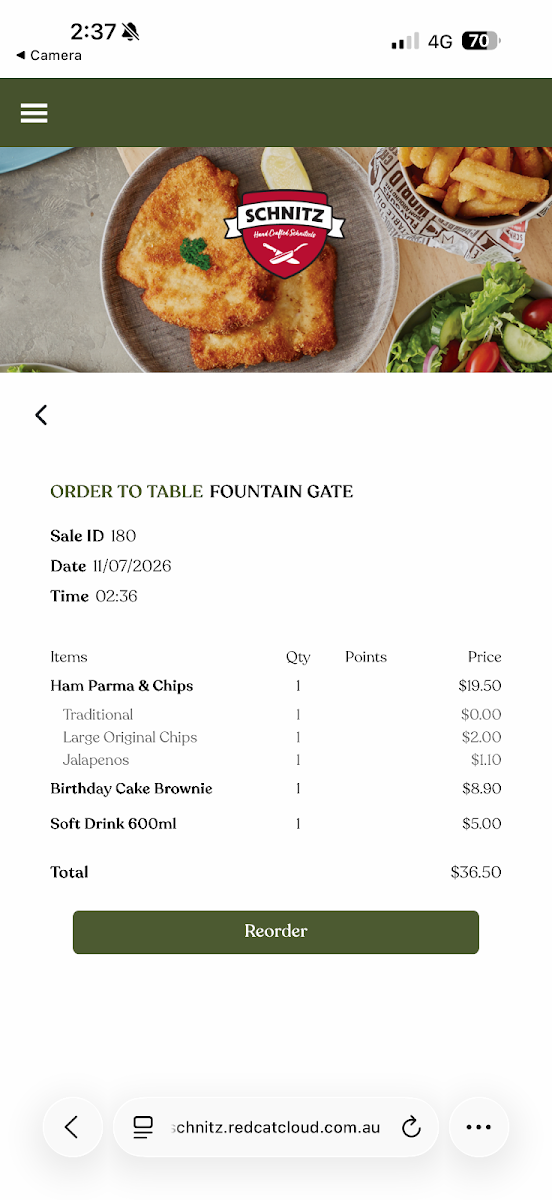 Menu, Schnitz Fountain Gate