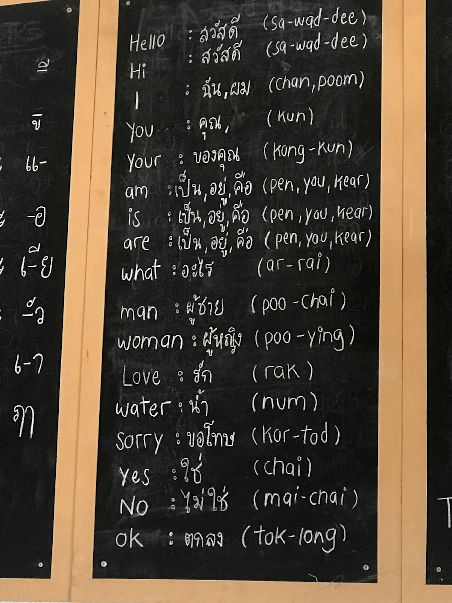 Menu, THAI 29 RESTAURANT