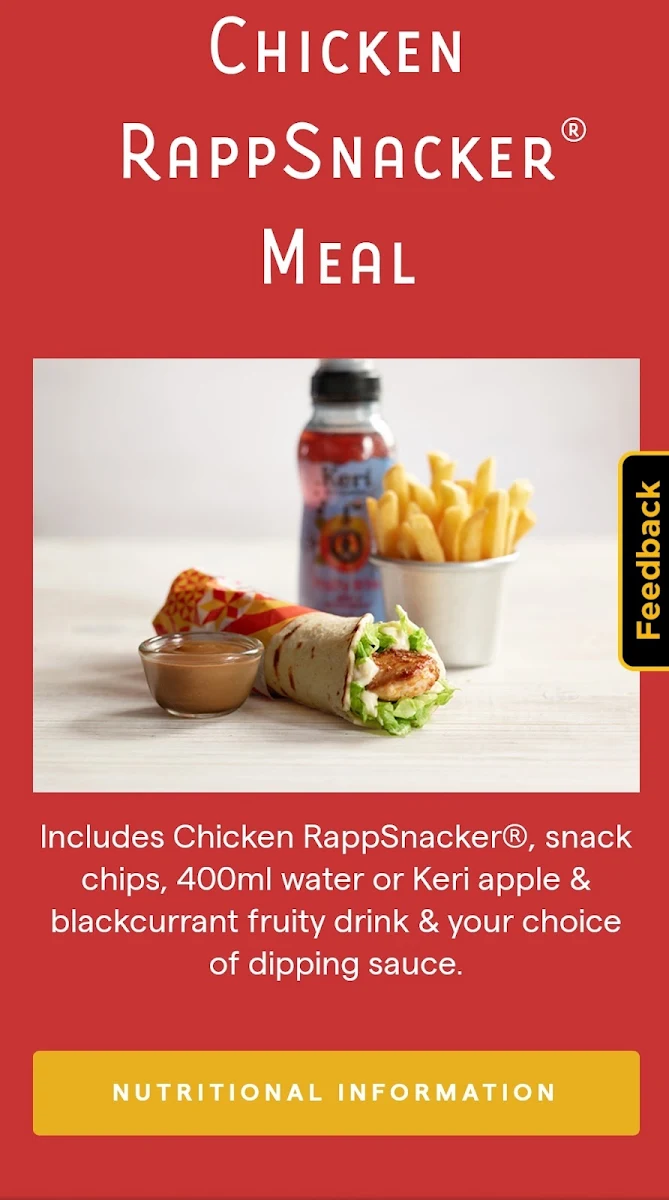 Menu, Oporto Springvale Drive Thru