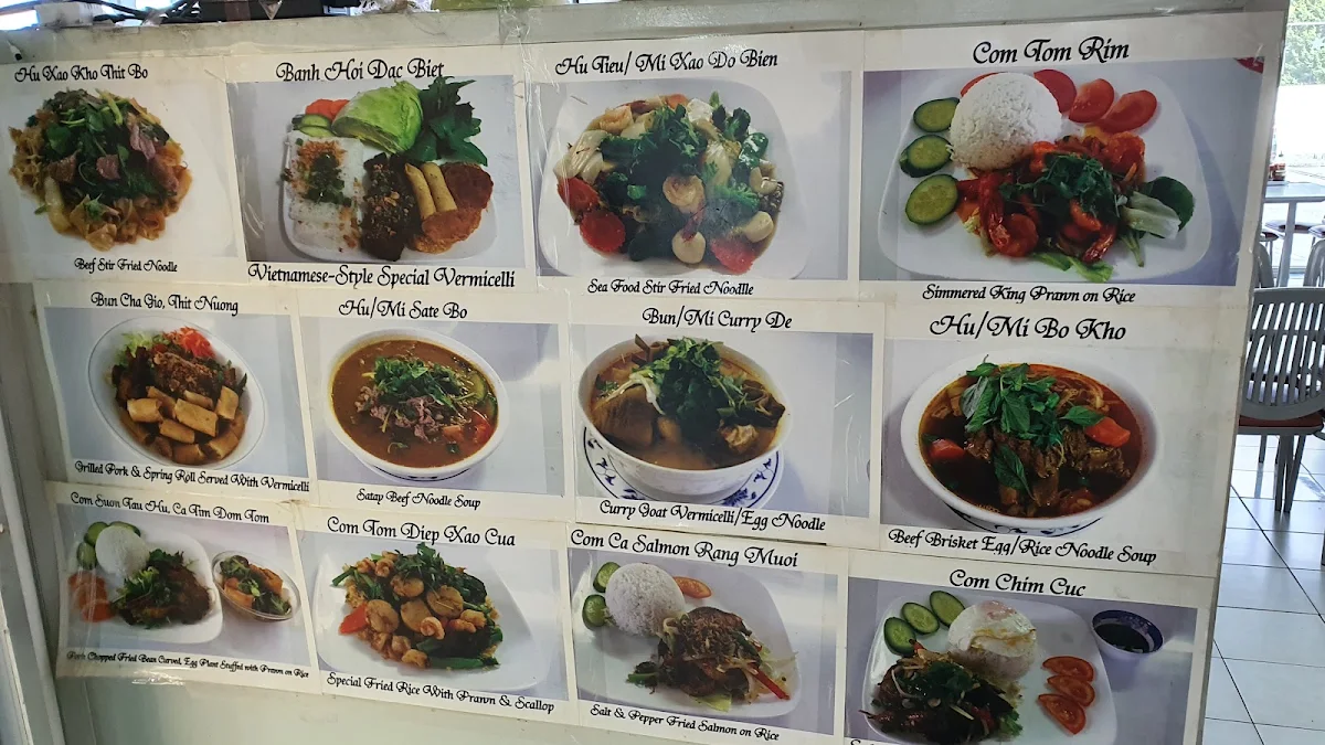 Menu, Phu Linh Chinese Noodle House
