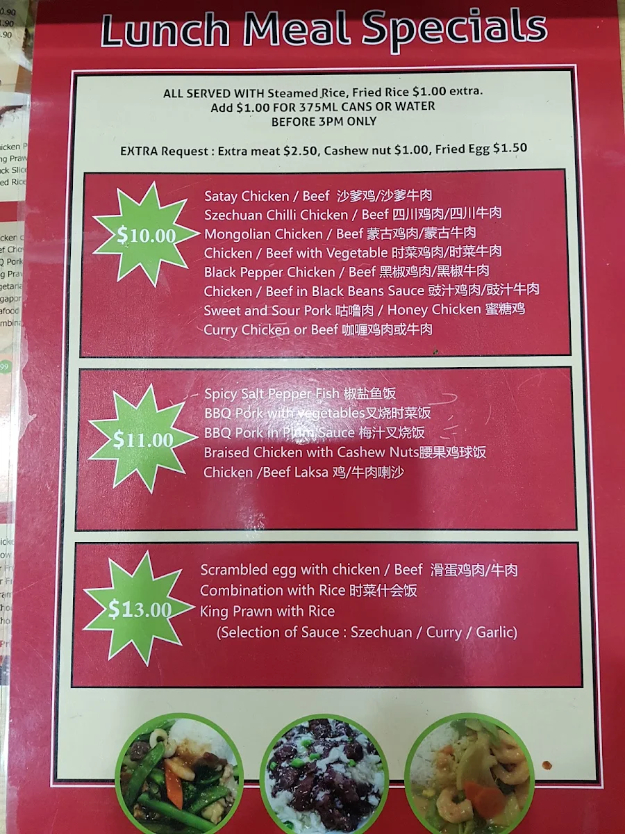 Menu, Mascot Fresh Kitchen