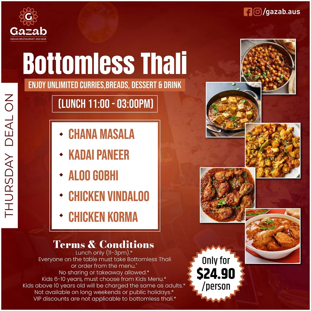 Menu, Gazab - Indian Restaurant & Bar in Bella Vista