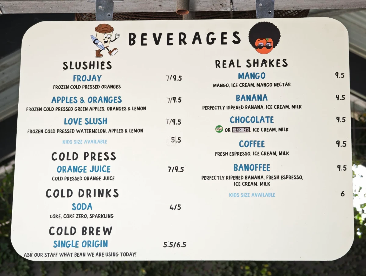 Menu, Good Cartel