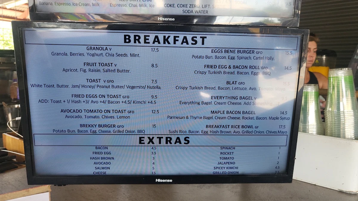 Menu, Good Cartel