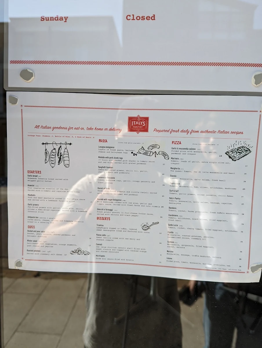 Menu, Brew Tales Wickham