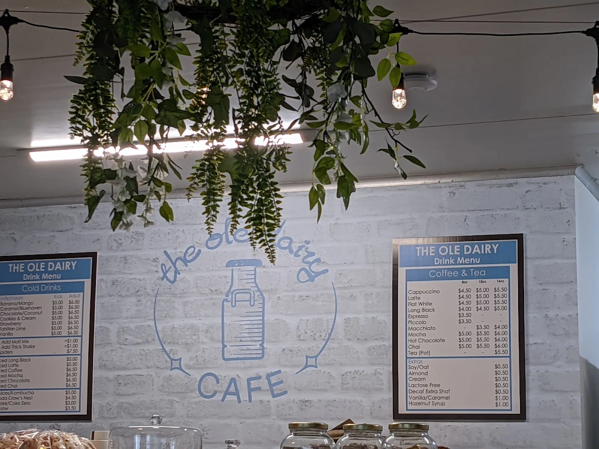 Menu, The Ole Dairy