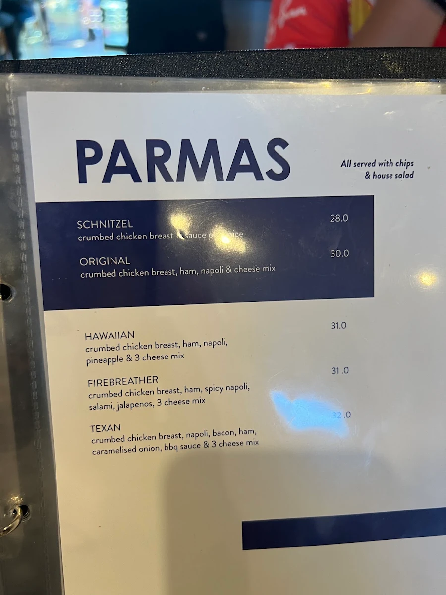 Menu, Peninsula Club