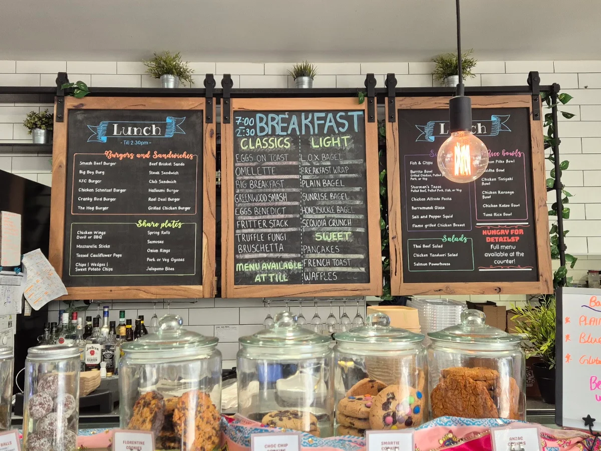 Menu, The General Sherman (TGS)