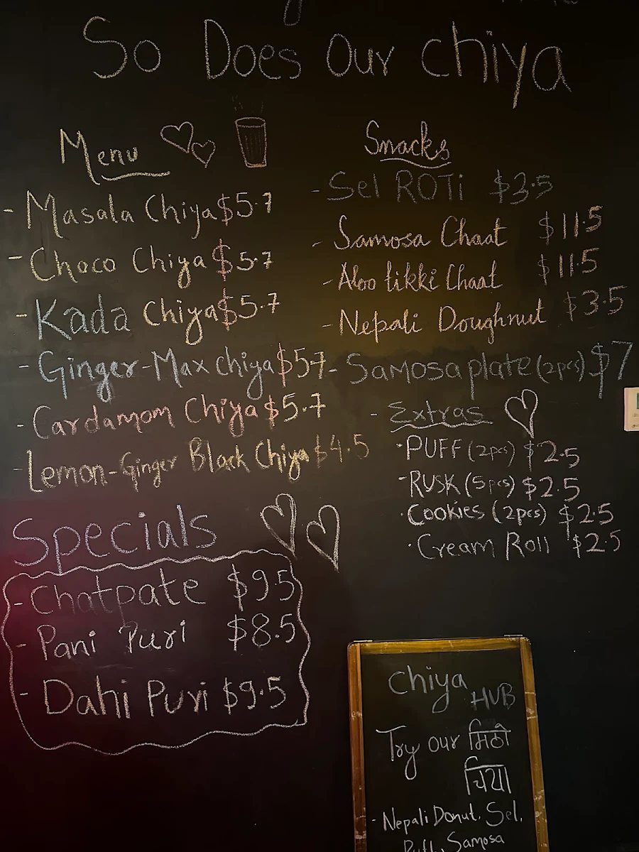Menu, ChiyaHub