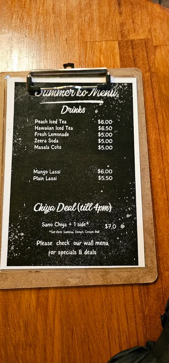 Menu, ChiyaHub