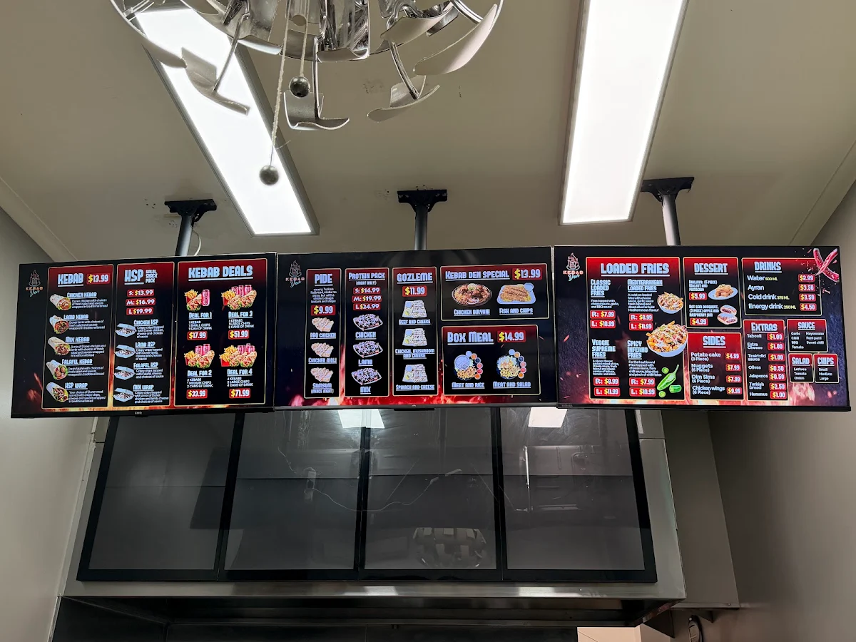 Menu, Kebab Den