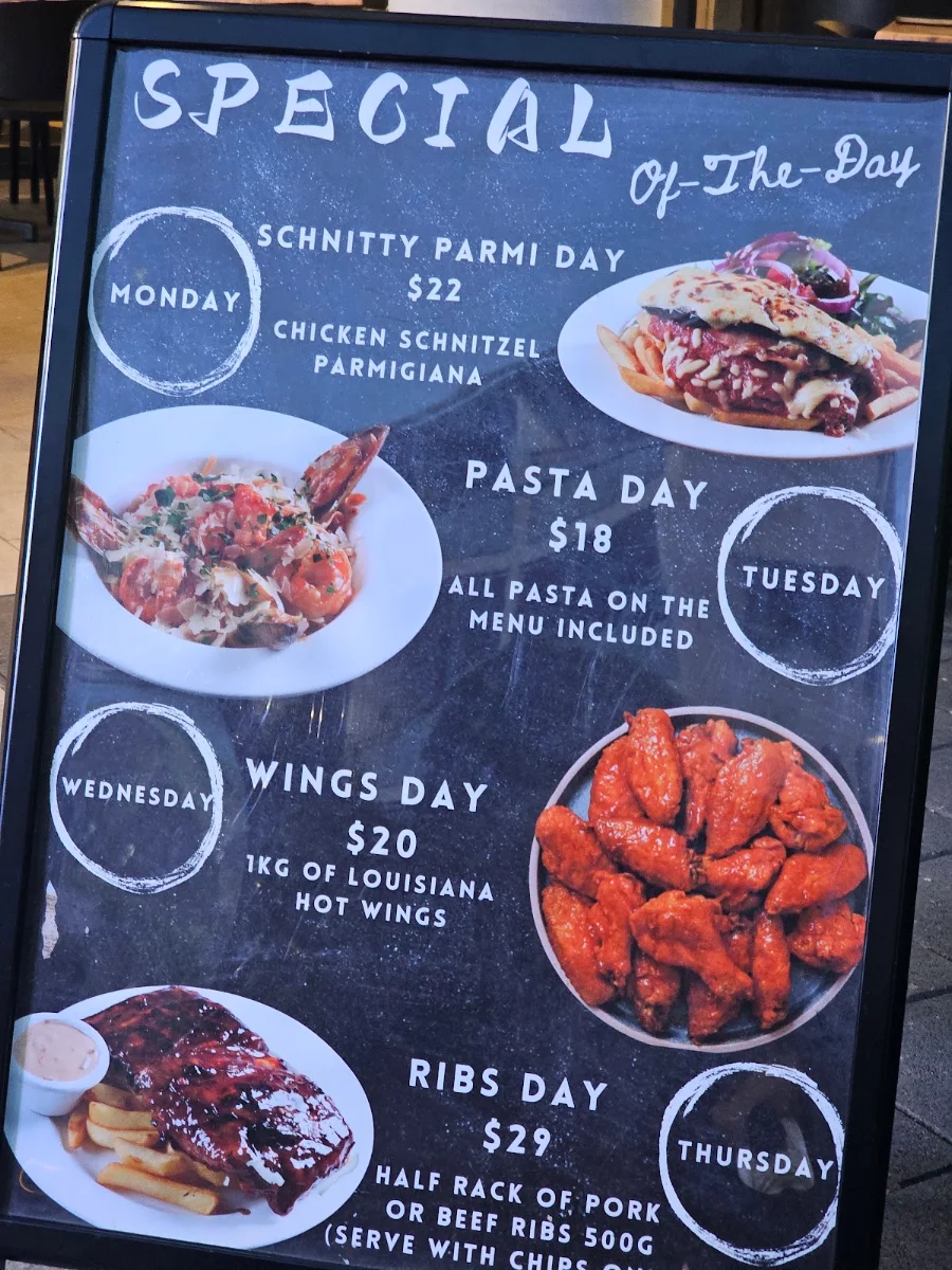 Menu, Homebush Hotel