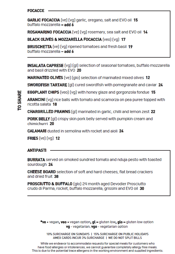 Menu, Penny Young