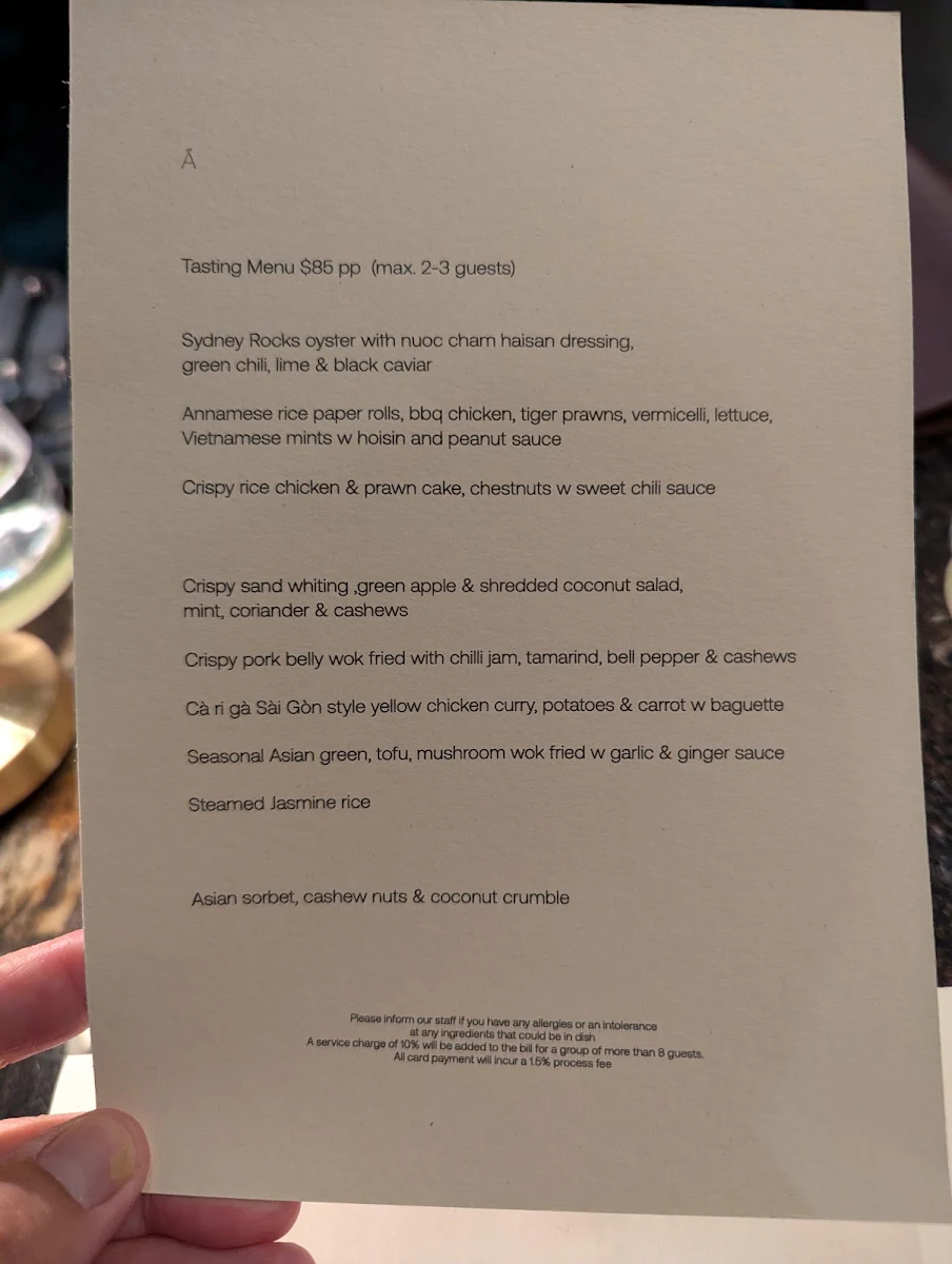 Menu, Annamese