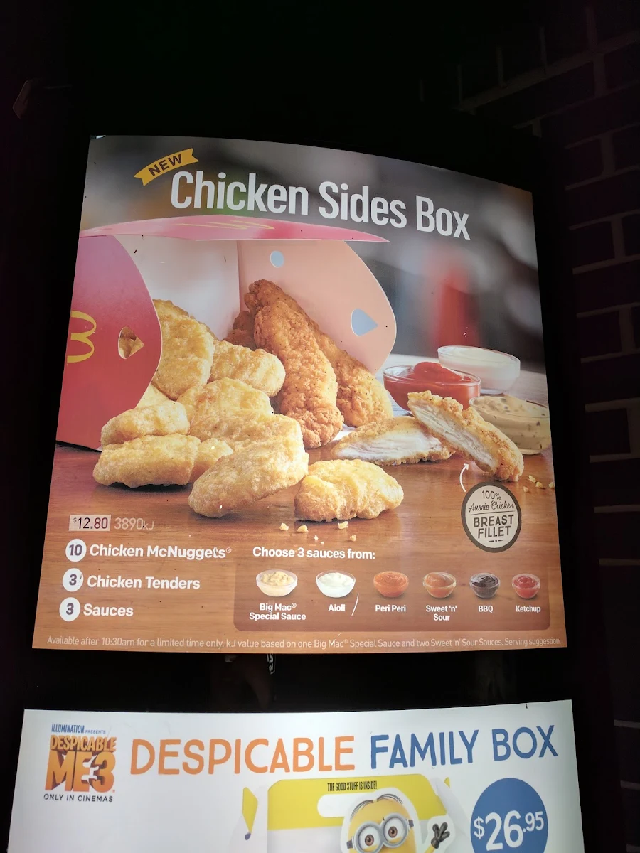 Menu, McDonald's Blackburn