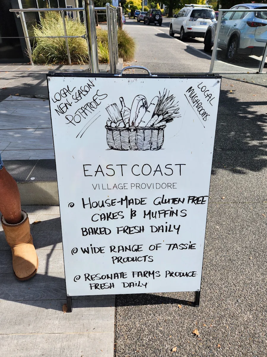 Menu, East Coast Village Providore
