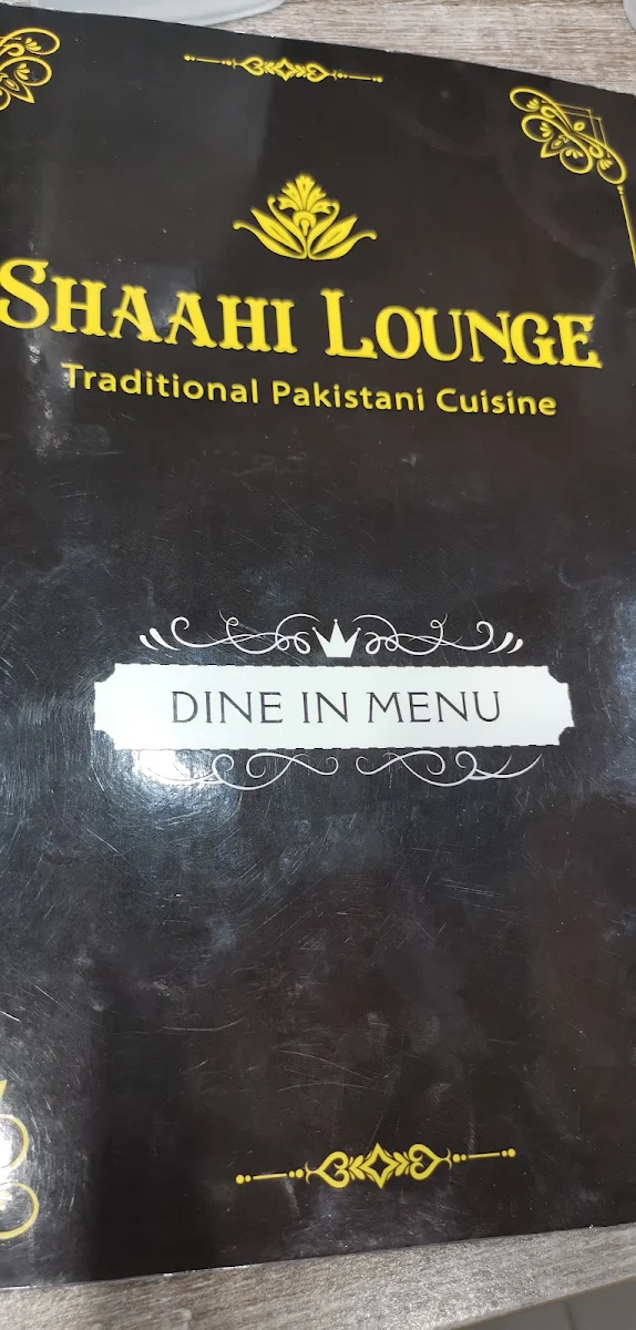 Menu, Shaahi Lounge
