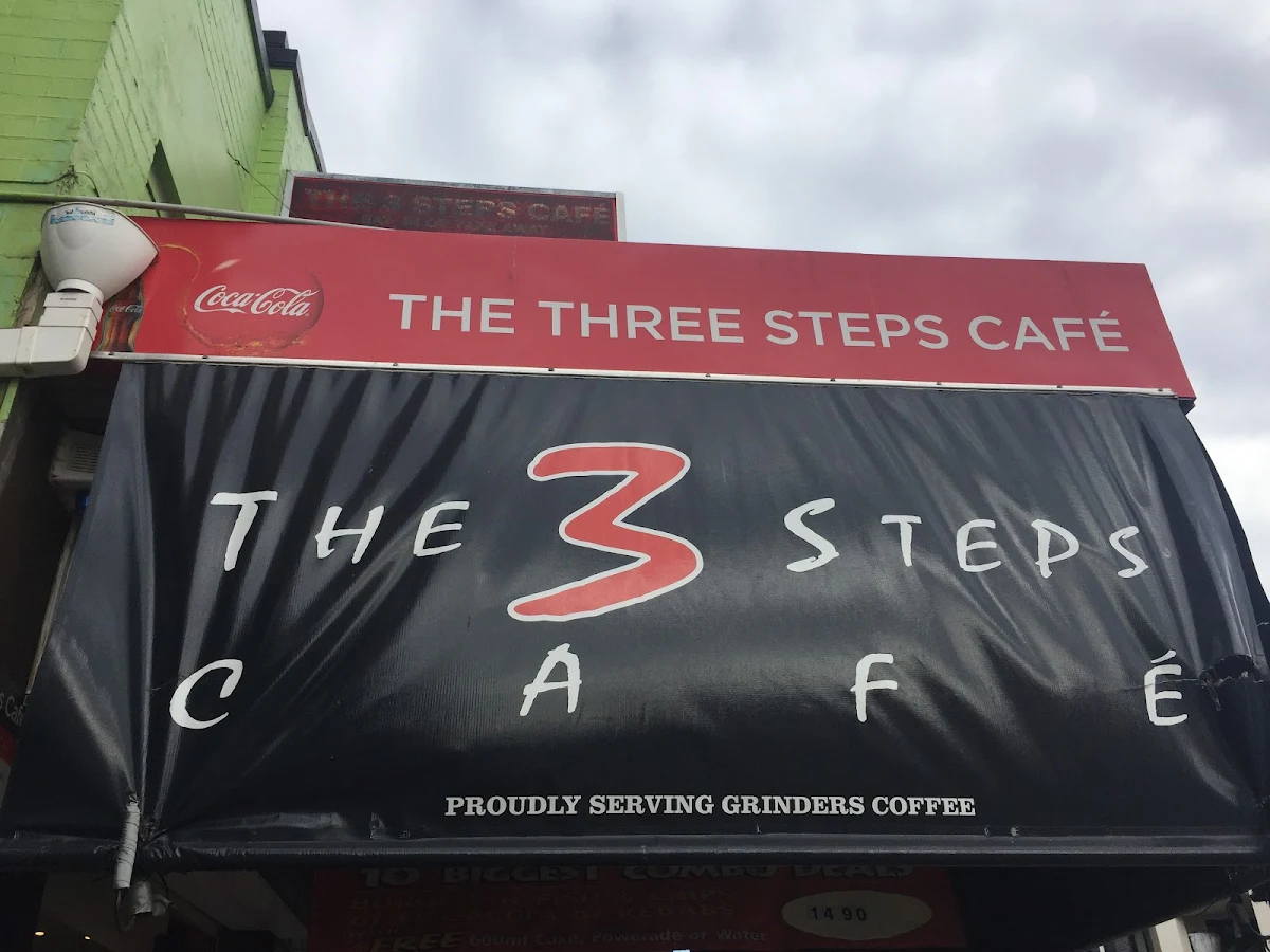Menu, 3 Steps Cafe.