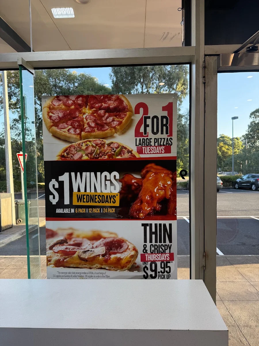 Menu, Pizza Hut Ferntree Gully