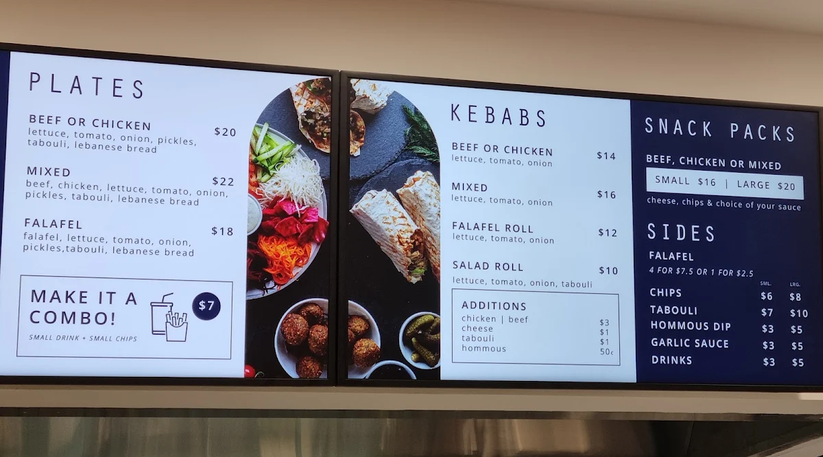 Menu, Dilara Kebabs and Street Food