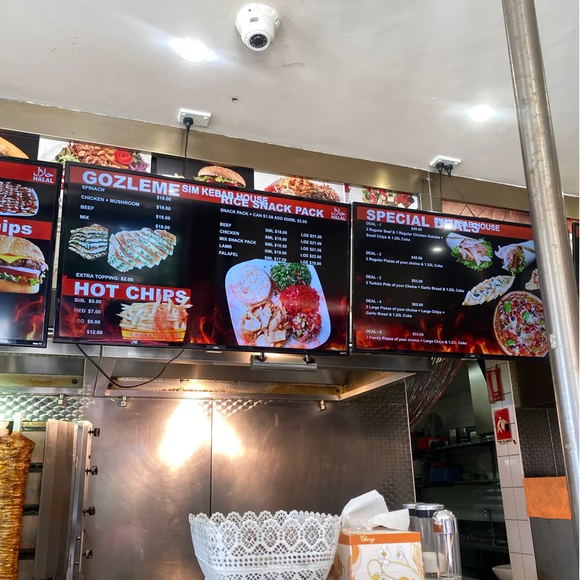Menu, SIM Kebab House