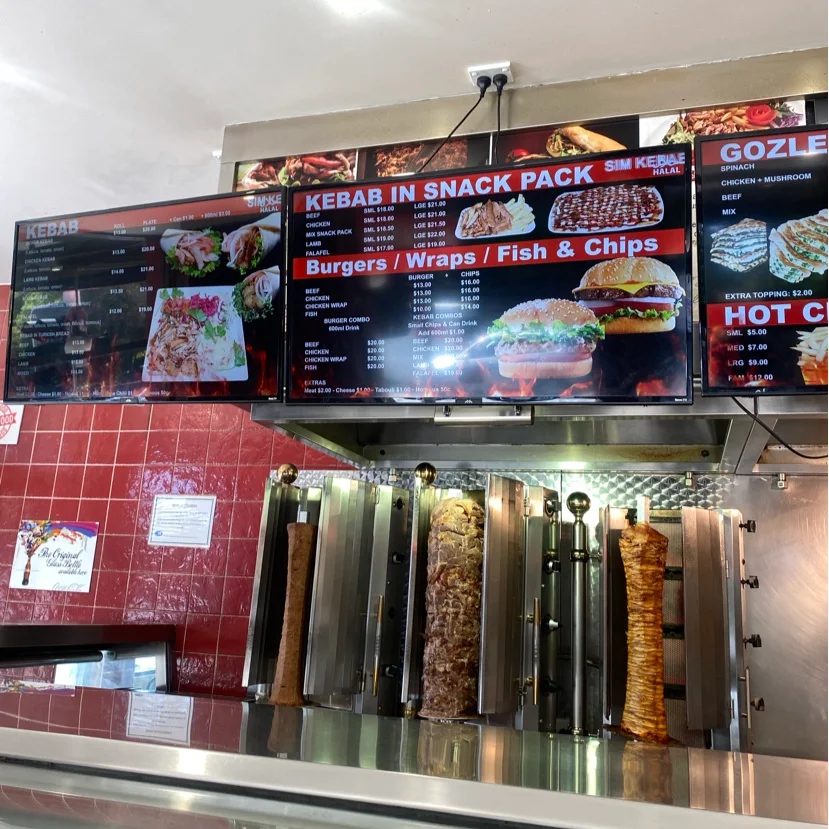 Menu, SIM Kebab House