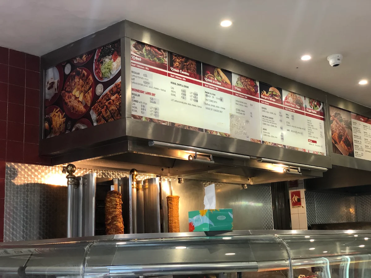 Menu, SIM Kebab House