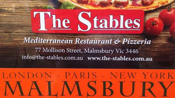 Menu, The Stables