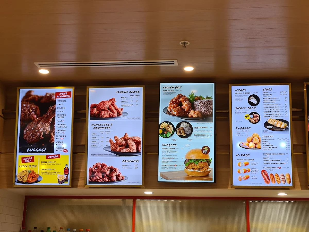 Menu, Nene Chicken