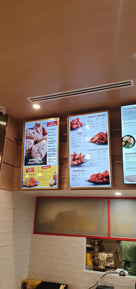 Menu, Nene Chicken