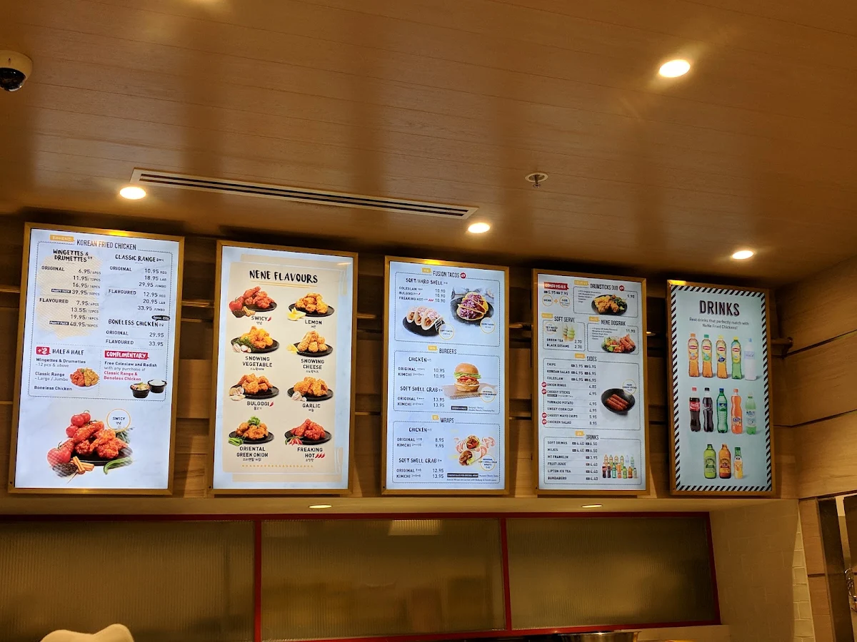 Menu, Nene Chicken