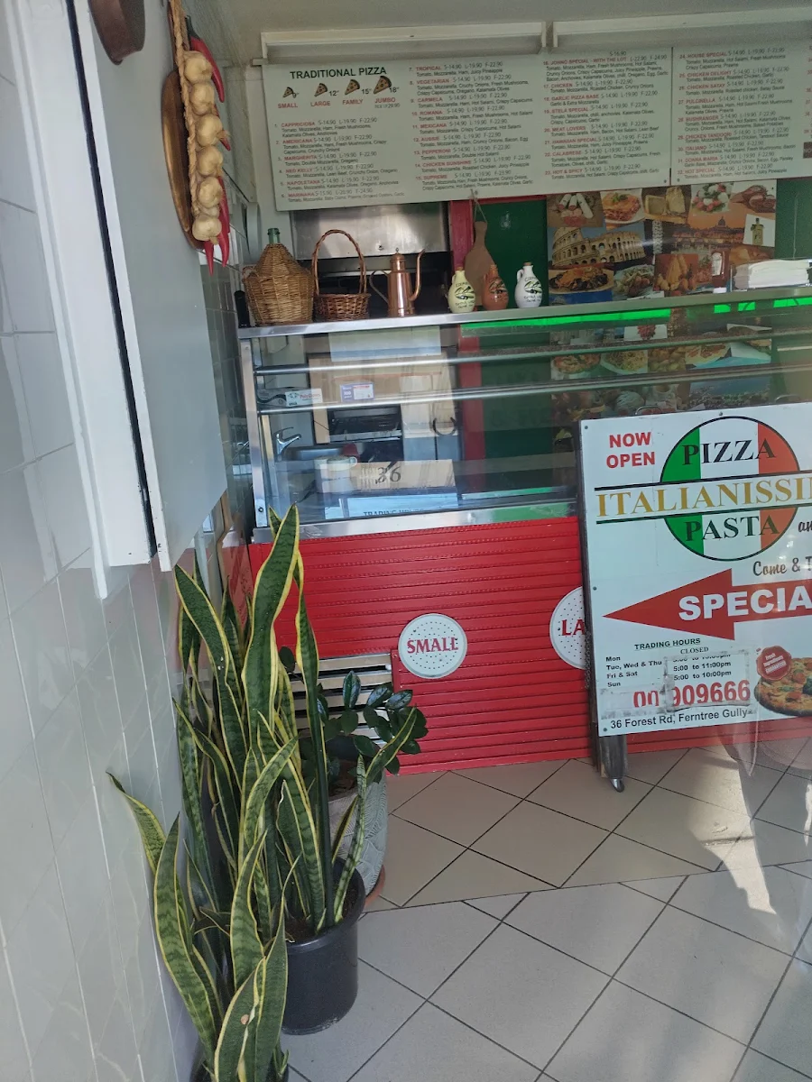 Menu, ItalianIssimo Pizza & Pasta