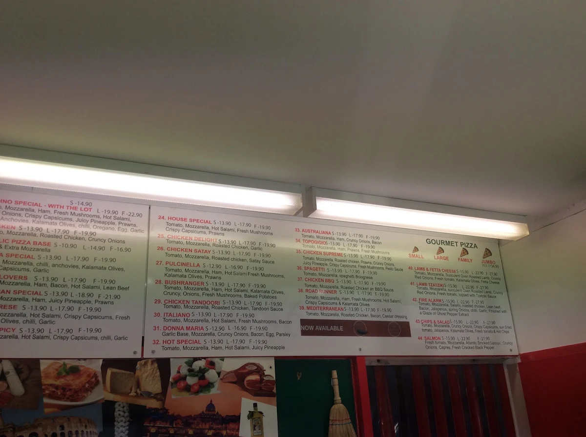 Menu, ItalianIssimo Pizza & Pasta