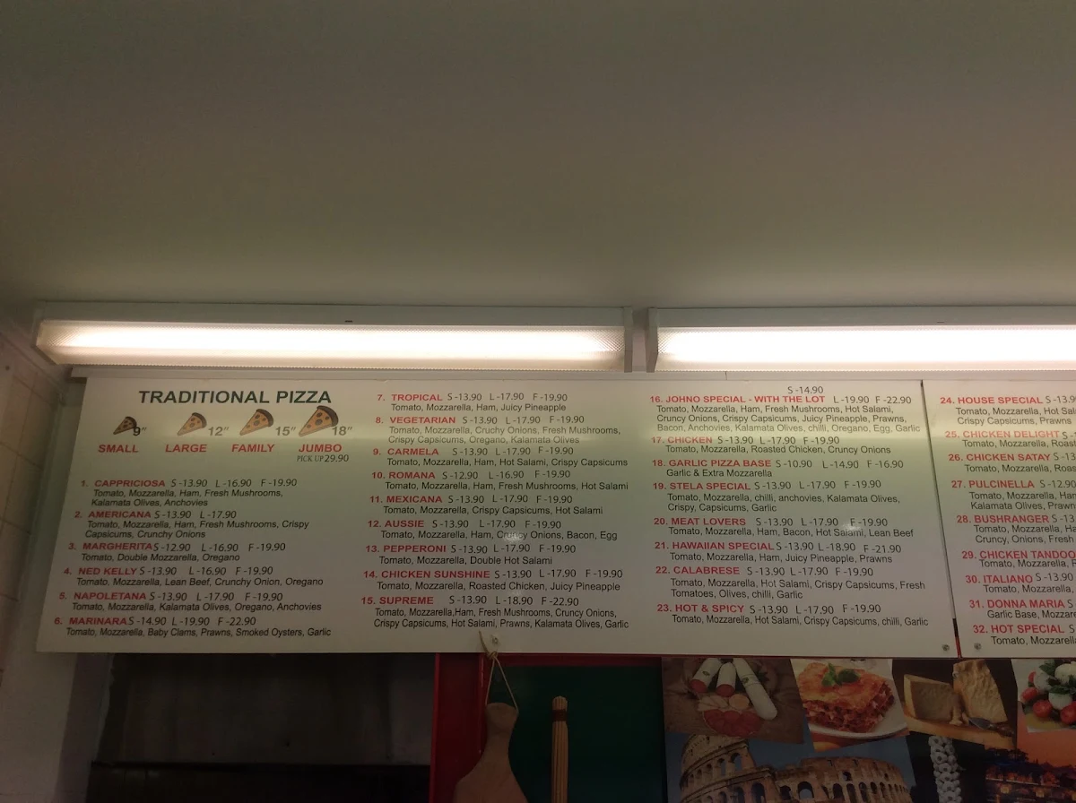 Menu, ItalianIssimo Pizza & Pasta