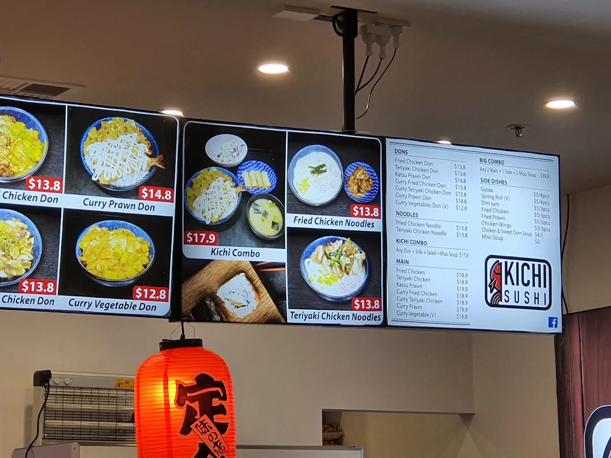 Menu, Kichi Sushi