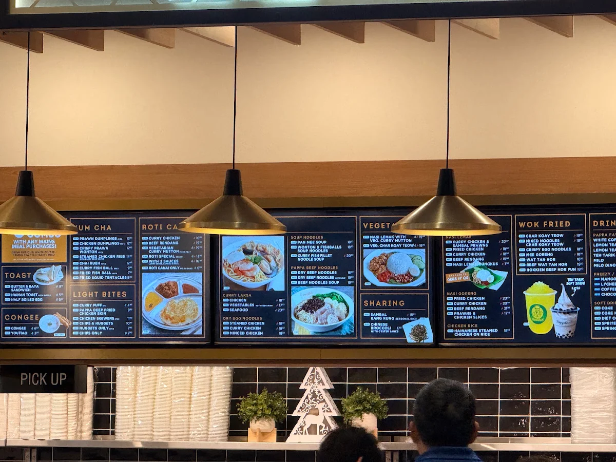 Menu, PappaRich M-City