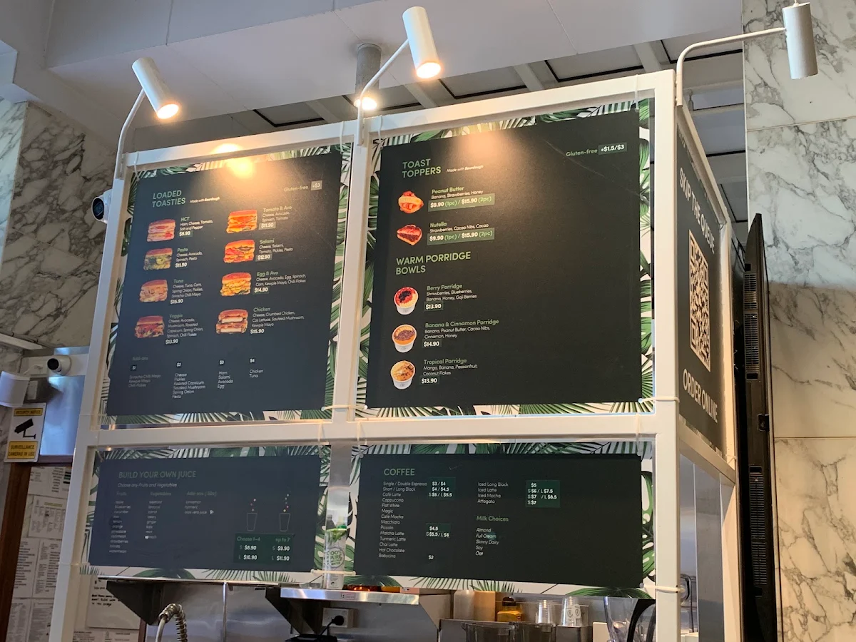 Menu, On The Juice