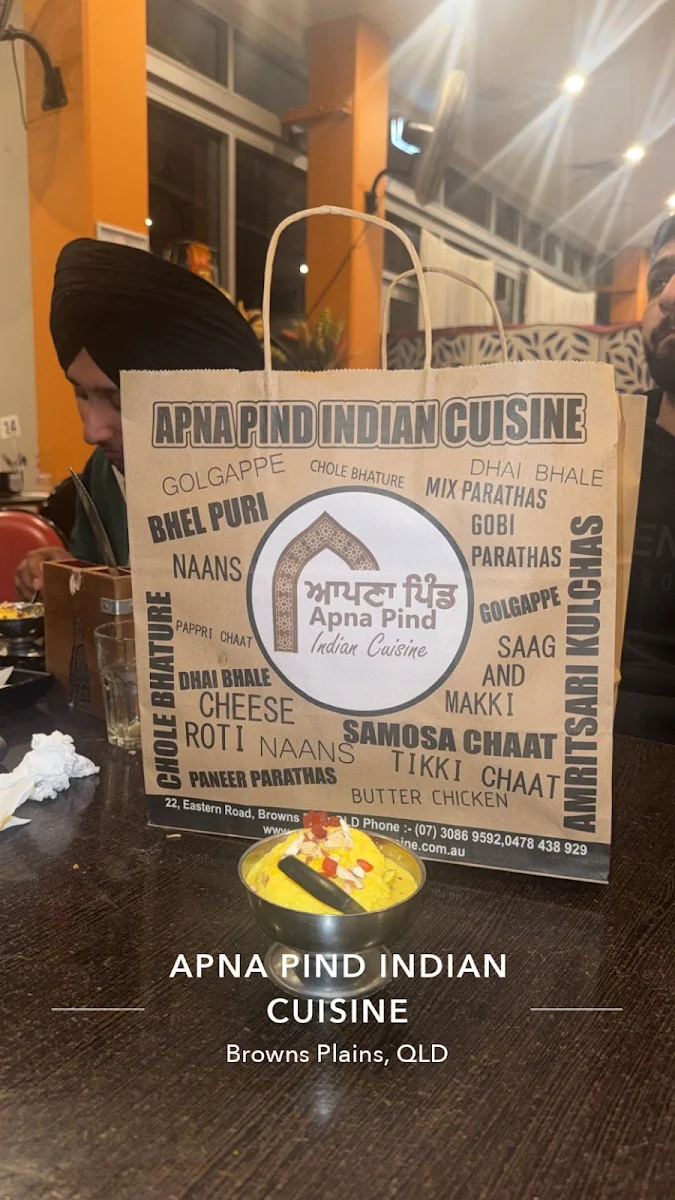 Menu, Apna Pind Indian Cuisine