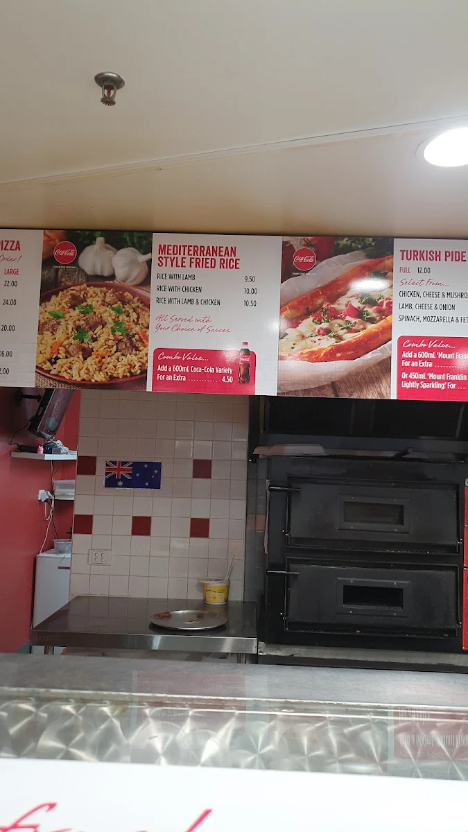 Menu, Alice Pide & Kebabs
