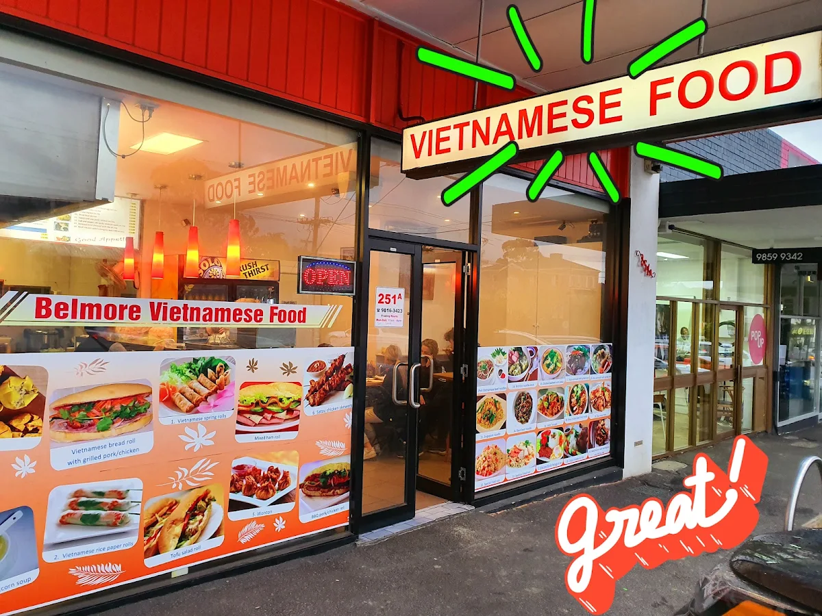 Menu, Belmore Vietnamese Food
