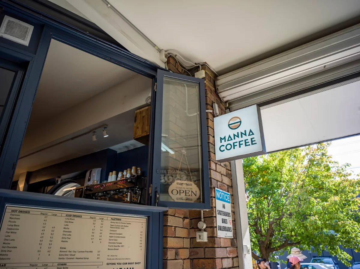 Menu, Manna Coffee